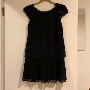 Babgeneration black lace and silk dress